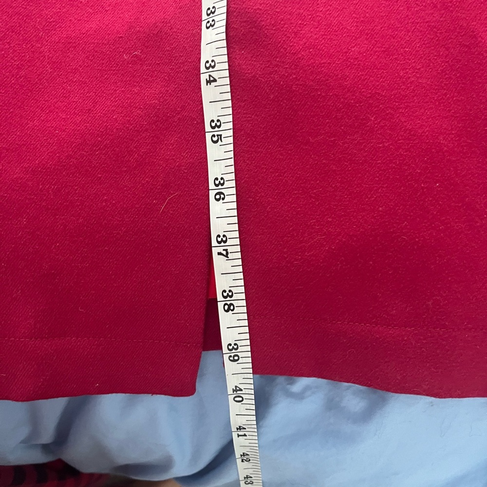 Fashion Brand Company by Penelope Gazin Bold Dark Pink Wool Coat - Picture 9 of 9